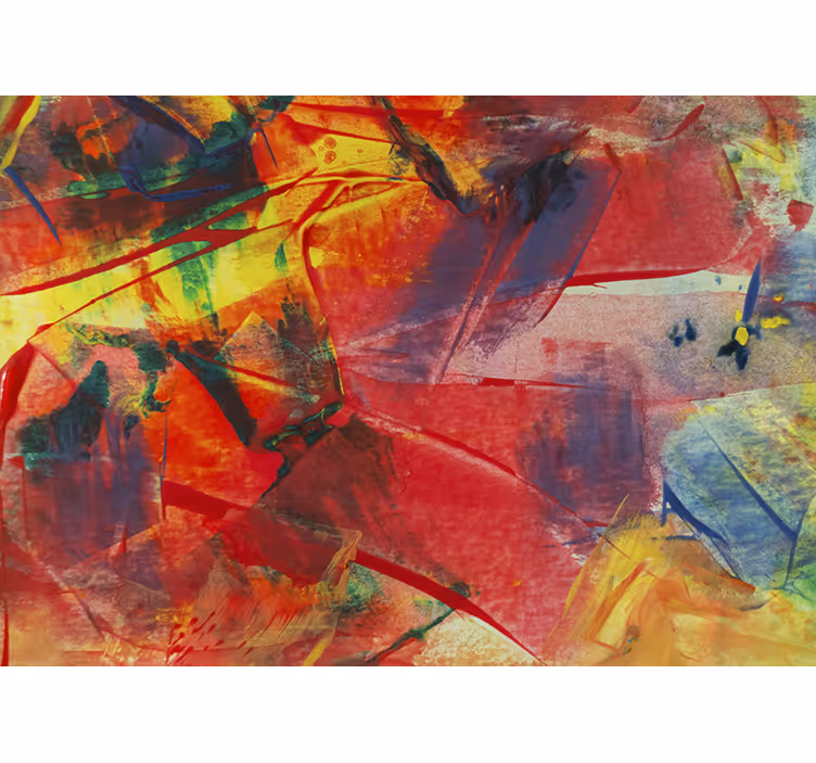 Abstract mural wallpaper in vibrant color blend - TenStickers