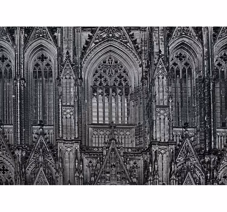 Other wall mural city gothic architecture features - TenStickers