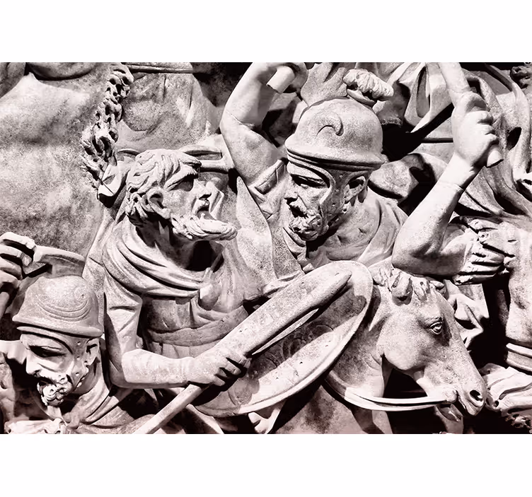 Wall mural classic art ancient battle scene - TenStickers