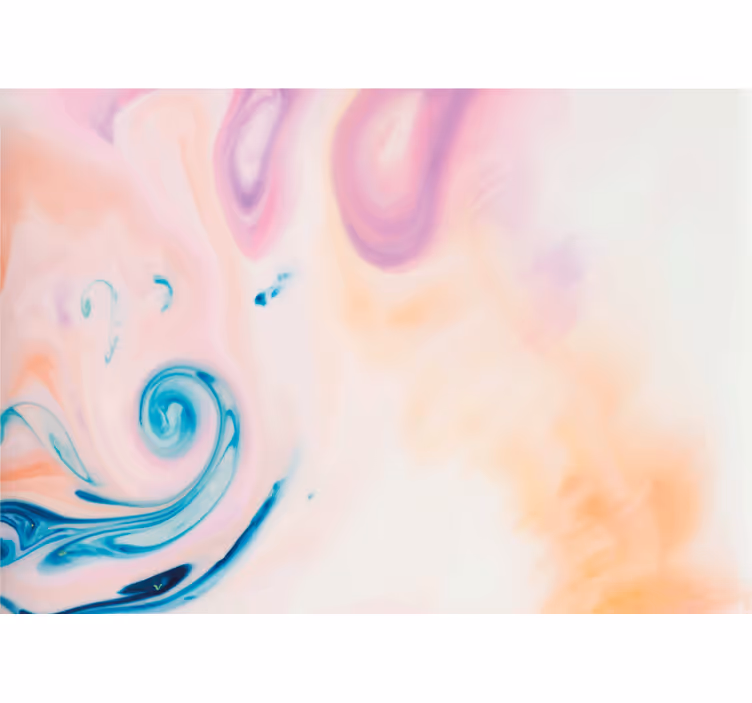 Abstract mural wallpaper soft fluid swirls - TenStickers