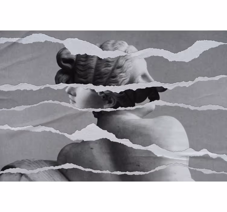 Wall mural painting of timeless sculptural beauty - TenStickers