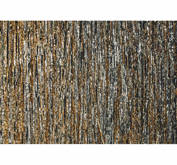 Other wall mural pattern shimmering metallic stripes - TenStickers