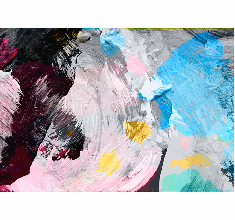 Abstract mural wallpaper dynamic paint strokes - TenStickers