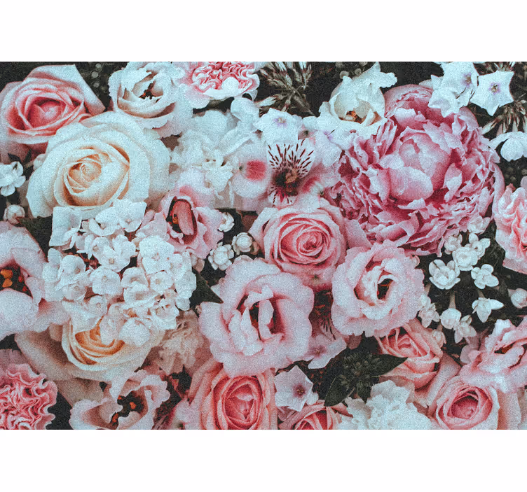 Flowers wall mural floral arrangement joy - TenStickers