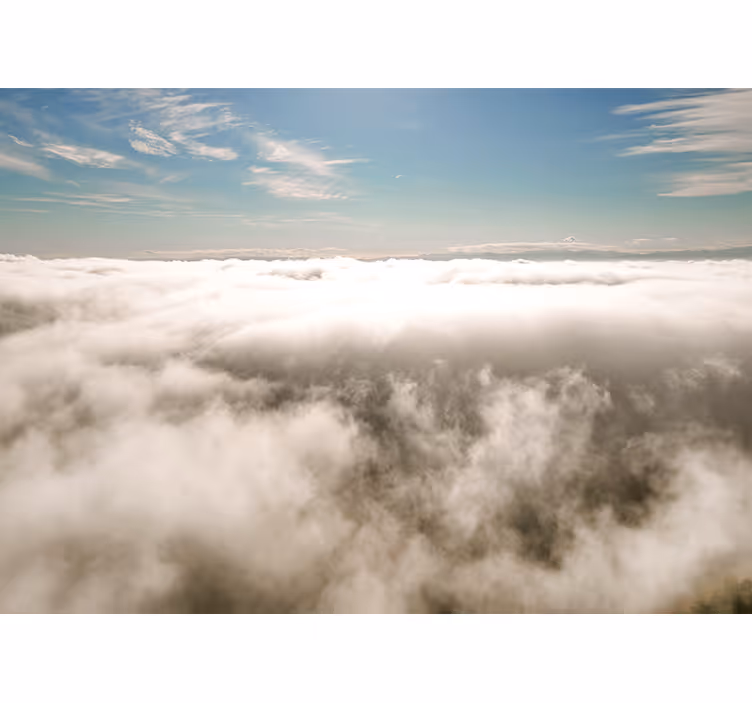Sky mural wallpaper cloudy sky view - TenStickers