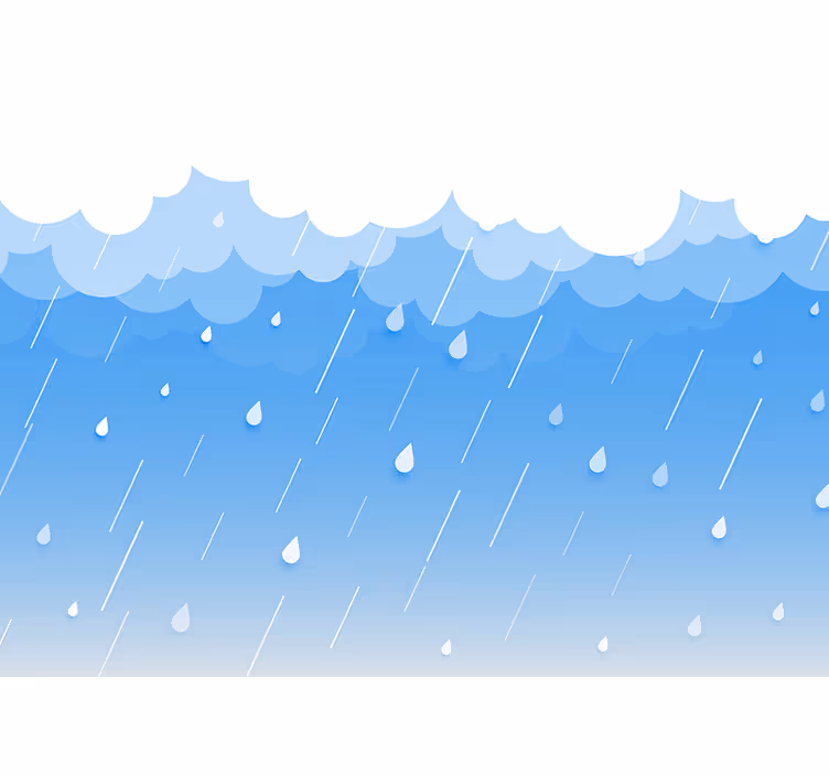Sky mural wallpaper raindrop cloudscape - TenStickers