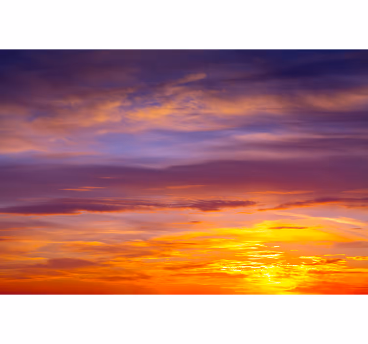Sky mural wallpaper majestic sunset view - TenStickers