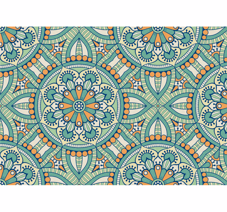 Other wall mural pattern intricate floral design - TenStickers