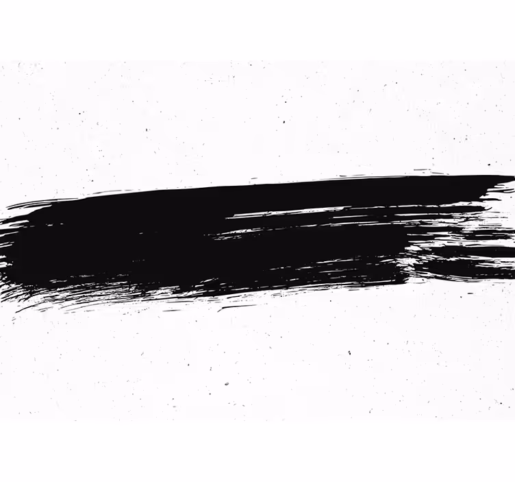 Abstract mural wallpaper black brush stroke - TenStickers