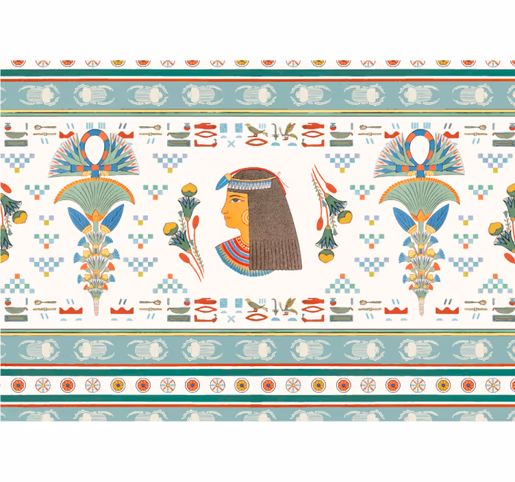 Wall mural painting egyptian woman profile - TenStickers