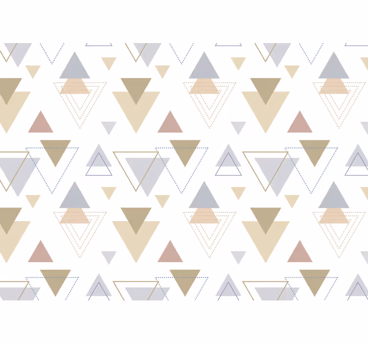 Abstract mural wallpaper geometric triangle design - TenStickers