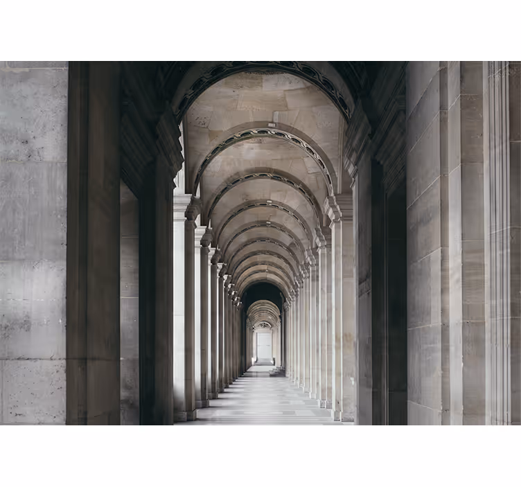 Wall mural city architectural arches view - TenStickers