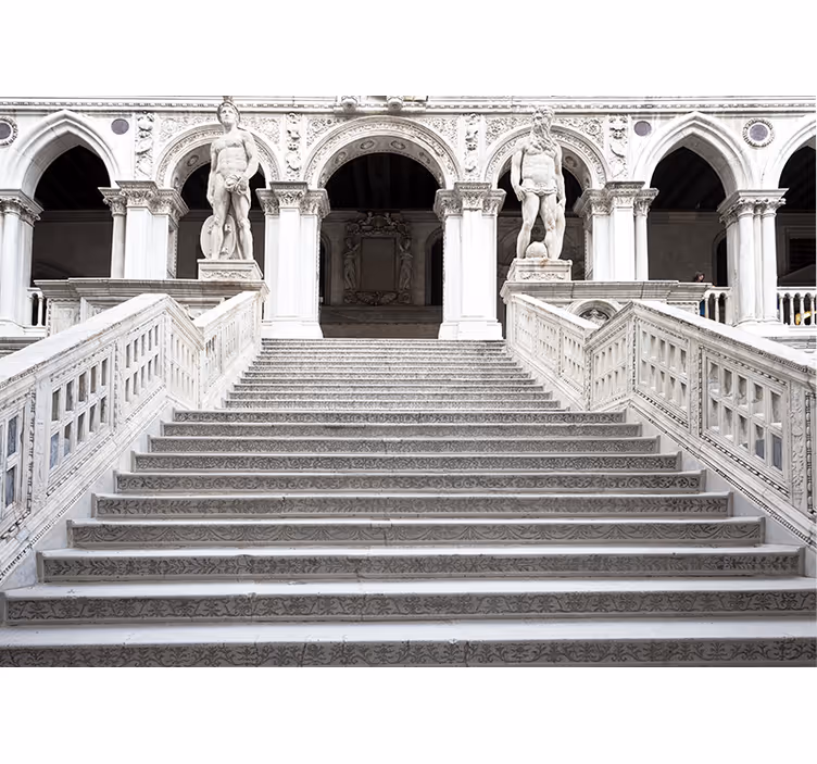 Wall mural classic art majestic stone stairs - TenStickers