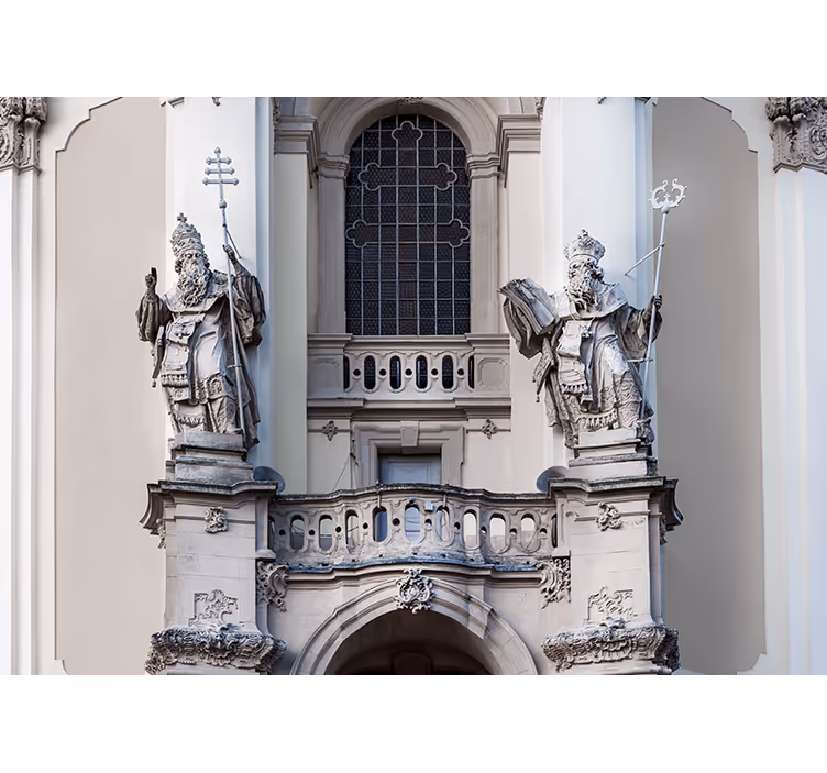 Wall mural classic art statues of kings - TenStickers