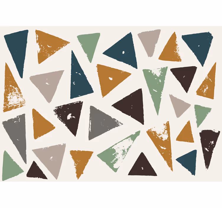 Geometric Shapes Composition abstract mural wallpaper - TenStickers