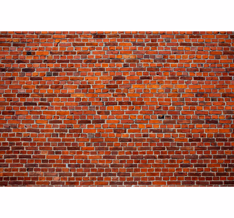 Brick mural wallpaper rustic brick design - TenStickers