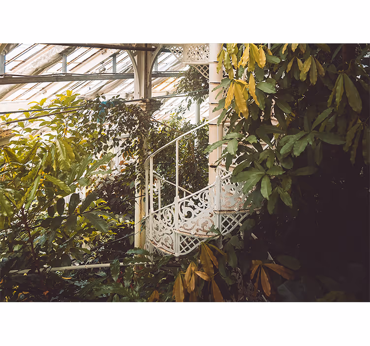Nature wall mural lush greenery retreat - TenStickers