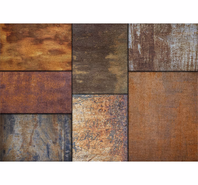 Other wall mural pattern textured rustic panels - TenStickers