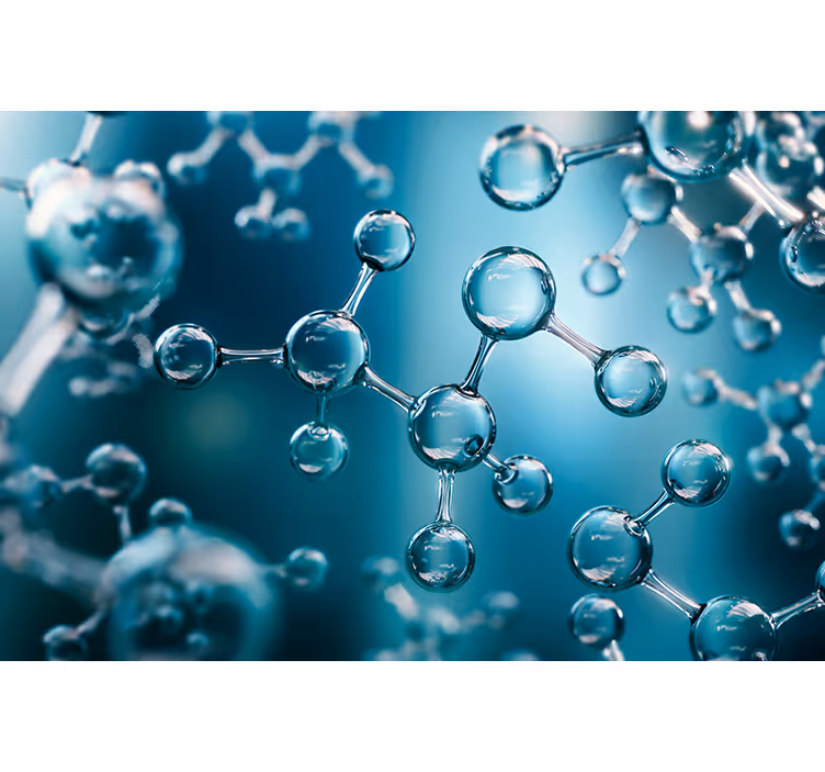 Abstract mural wallpaper molecular structure waves - TenStickers