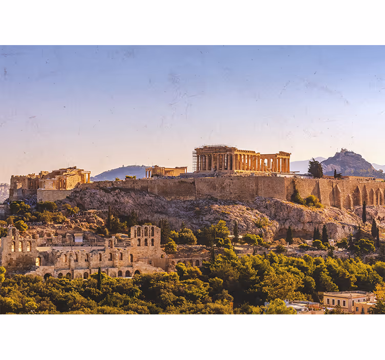 Acropolis of Athens wall mural city - TenStickers
