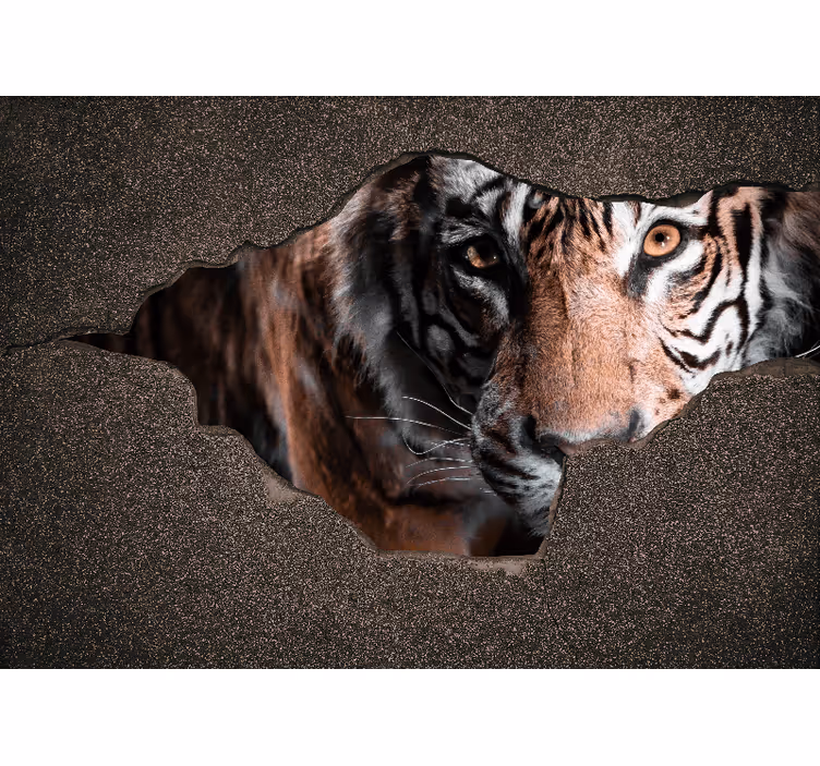Other wall mural animals tiger close-up - TenStickers