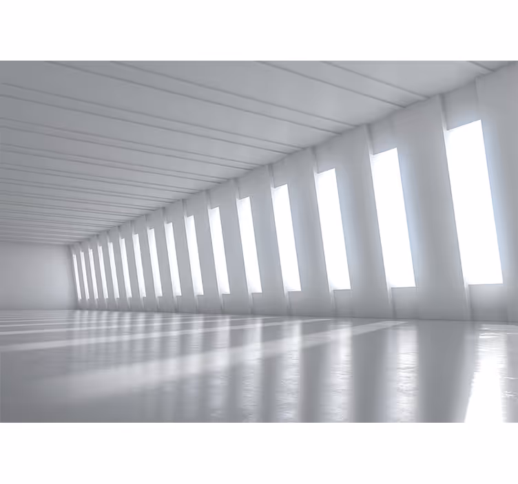 3d mural wallpaper minimalist bright space - TenStickers