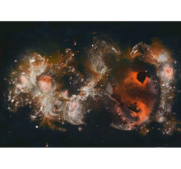Abstract mural wallpaper celestial fluid designs - TenStickers