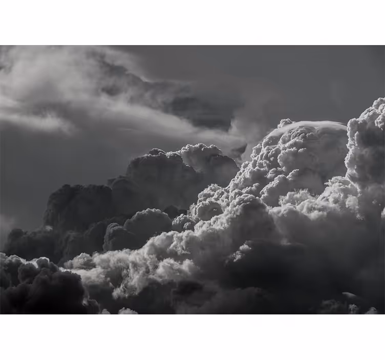 Sky mural wallpaper dramatic cloud formation - TenStickers