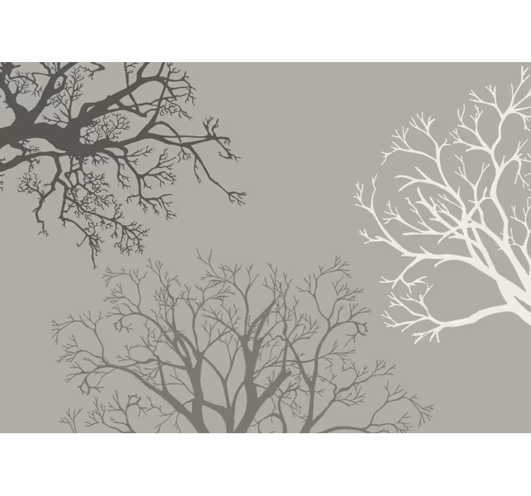 Graceful Branches Arrangement trees wall mural - TenStickers