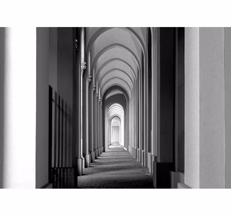 Wall mural city architectural archway view - TenStickers