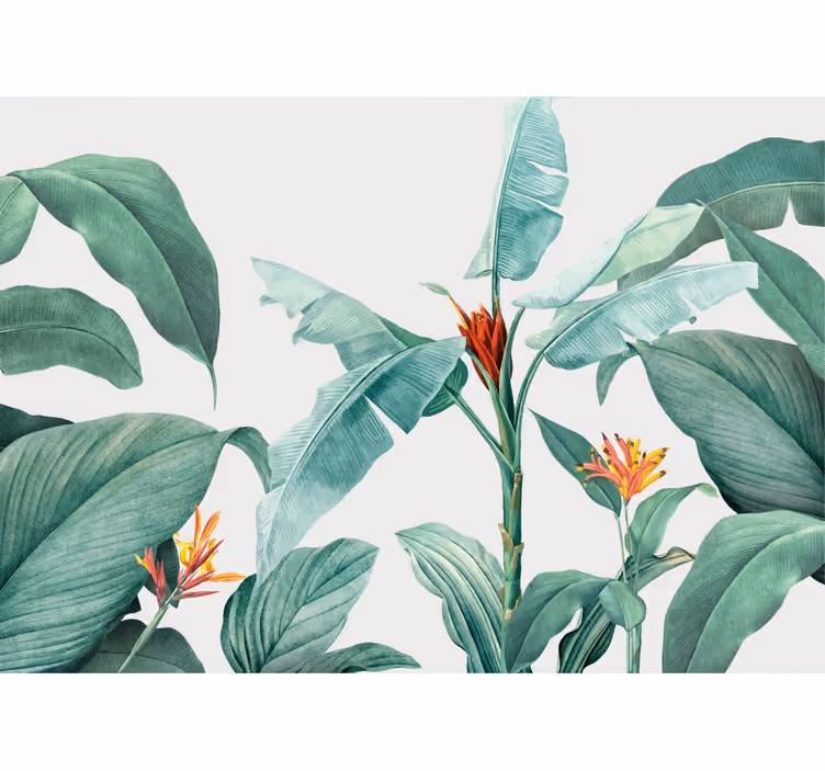 Other flowers wall mural tropical plant display - TenStickers