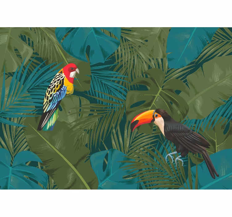 Enchanted Jungle Forest Wall Mural - TenStickers