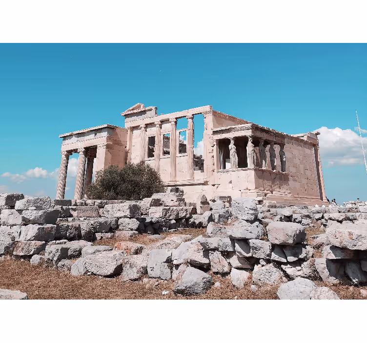 Wall mural city ancient temple ruins - TenStickers
