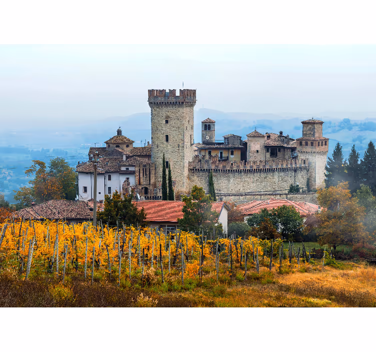 Wall mural city legacy castle landscape - TenStickers