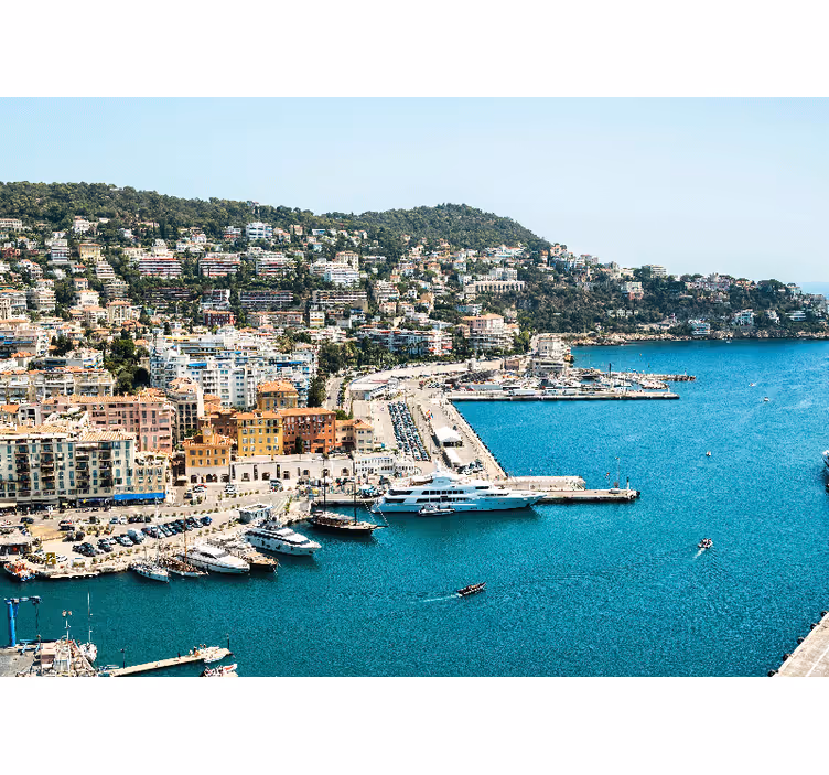 Wall mural city coastal city view - TenStickers