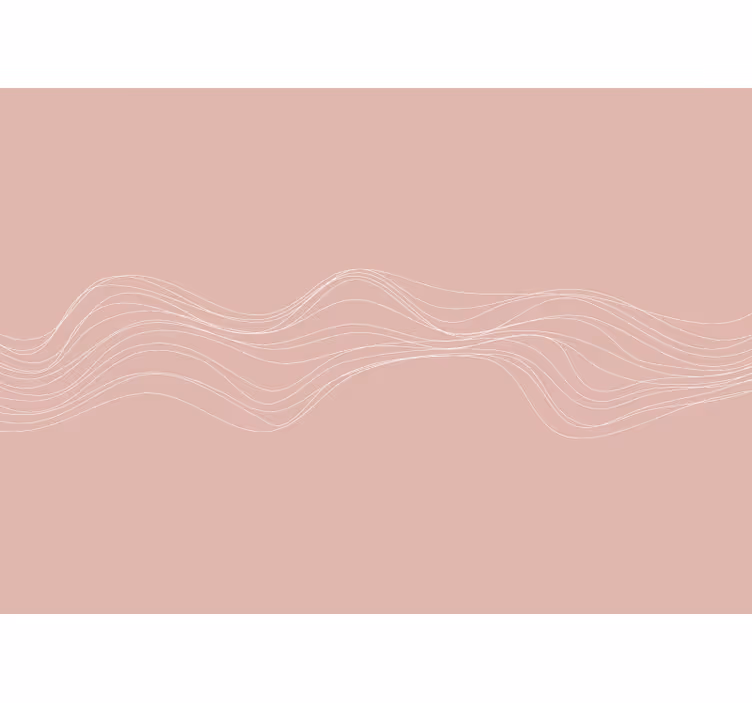 Wall mural pattern elegant curved lines design - TenStickers