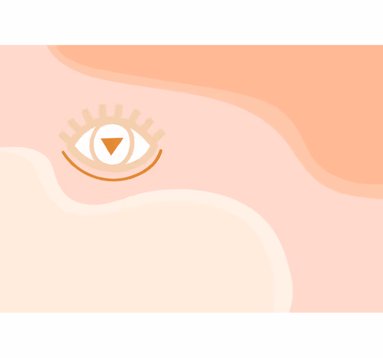 Abstract mural wallpaper stylized eye design - TenStickers