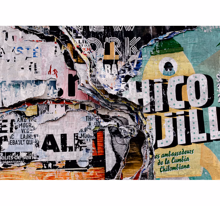 Urban art wall mural urban street collage - TenStickers
