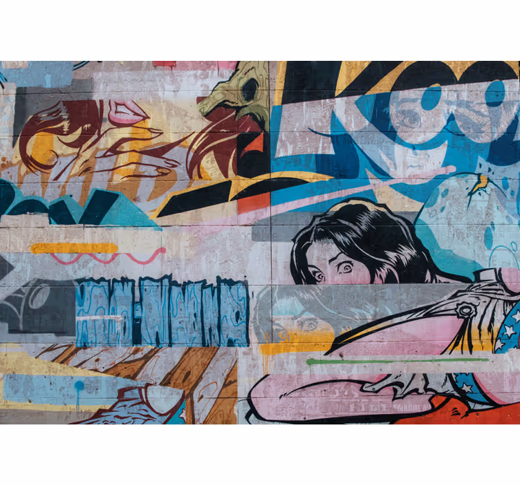 Urban art wall mural metropolitan graffiti - TenStickers