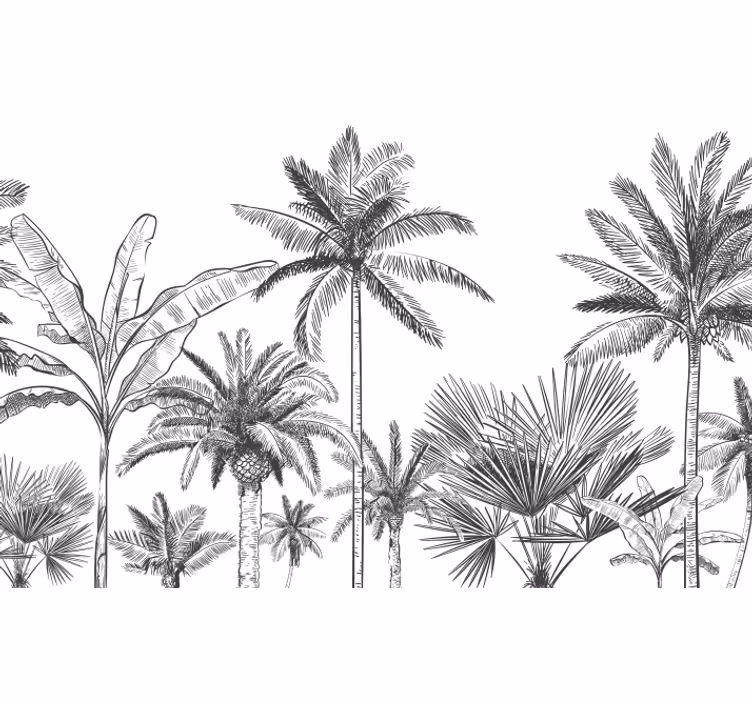 murale de la jungle Wall mural - TenStickers