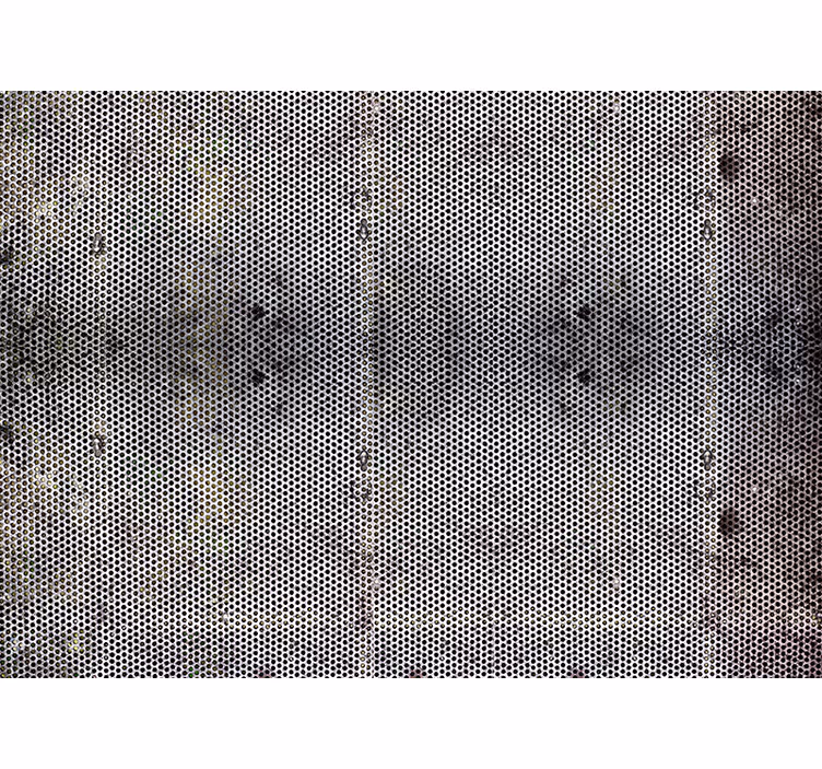 Pierced metal holes wall mural - TenStickers