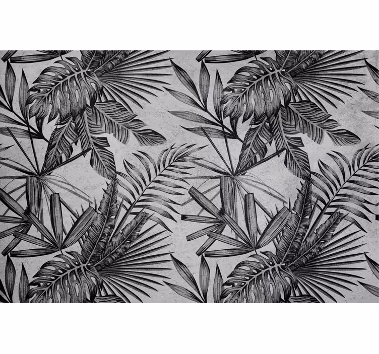 Concrete plants wall mural wallpaper - TenStickers