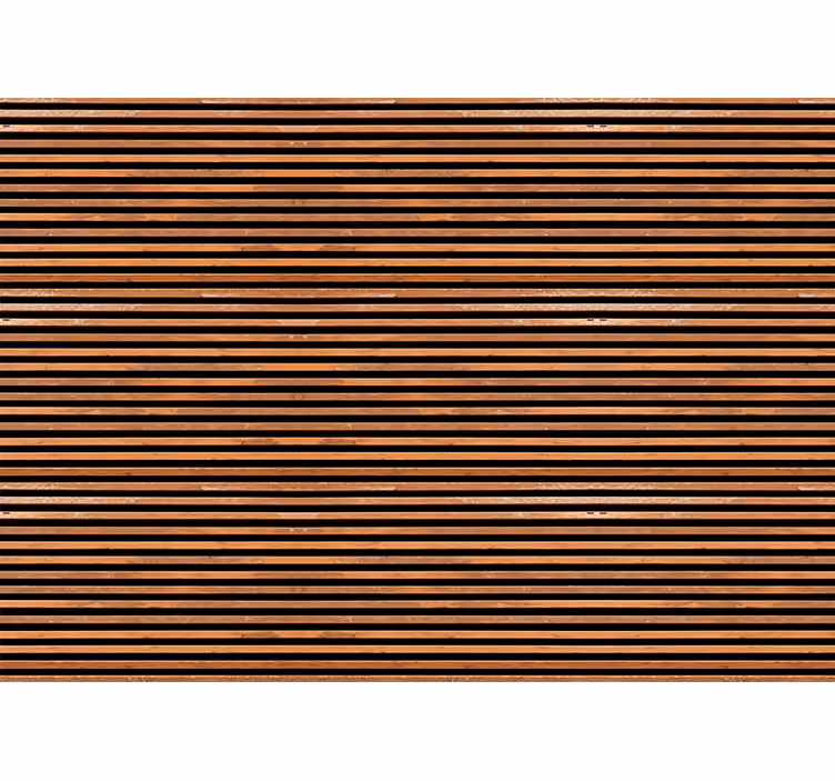 Horizontal slats wood wall mural - TenStickers