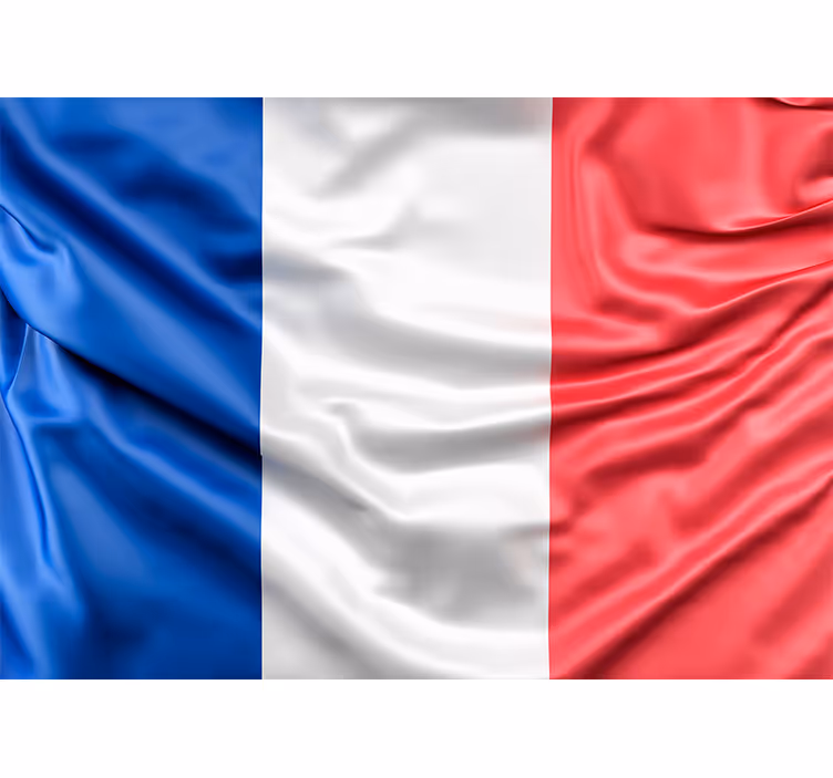 french flag wall mural - TenStickers