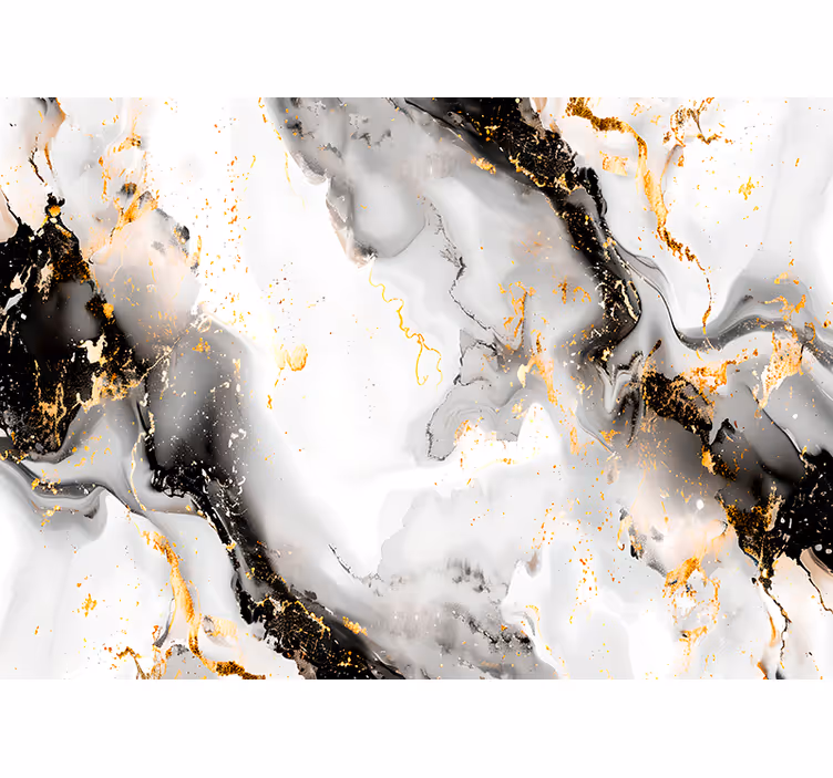 Black and white pattern abstract mural wallpaper - TenStickers