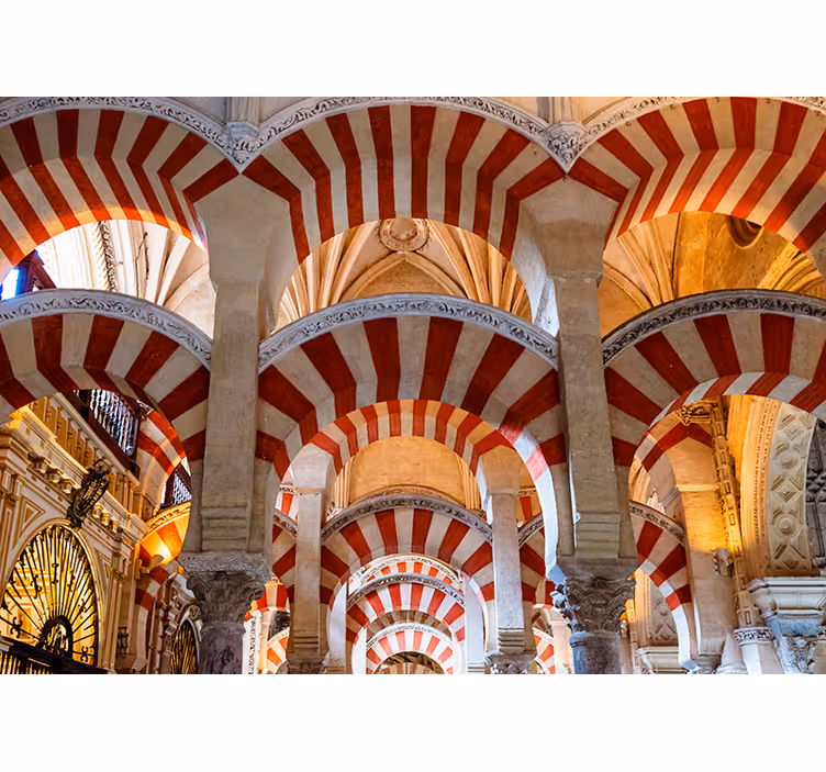 Architectural Arches wall mural city - TenStickers