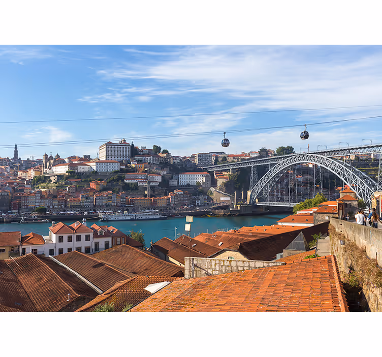 Porto Riverside View other wall mural city - TenStickers