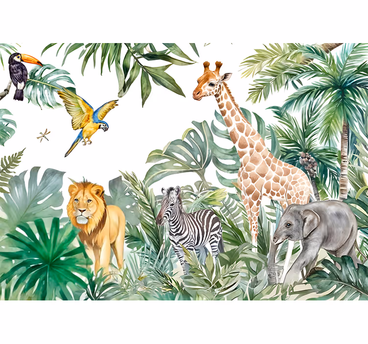 Wildlife other wall mural animals - TenStickers