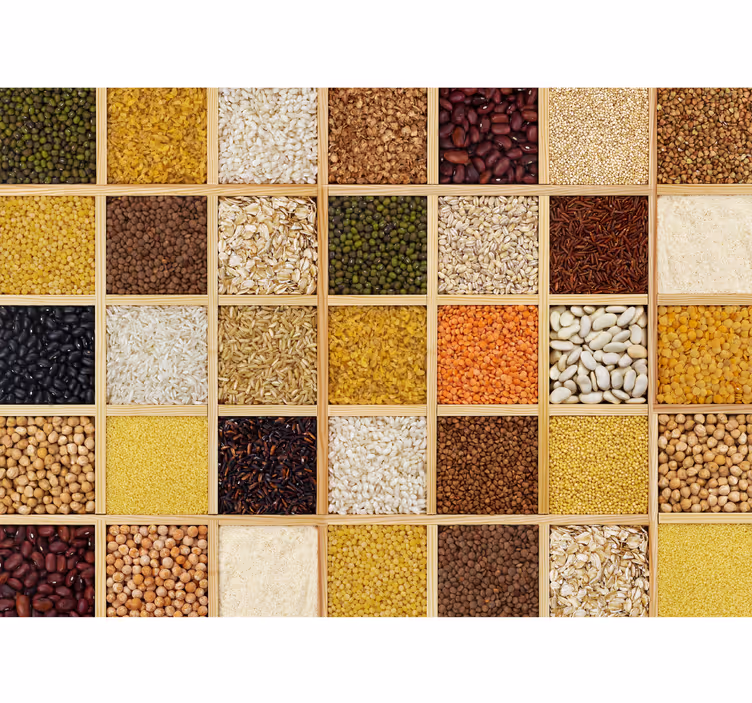 Wall mural kitchen different legumes - TenStickers