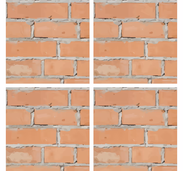 Texture coaster textured brick design - TenStickers